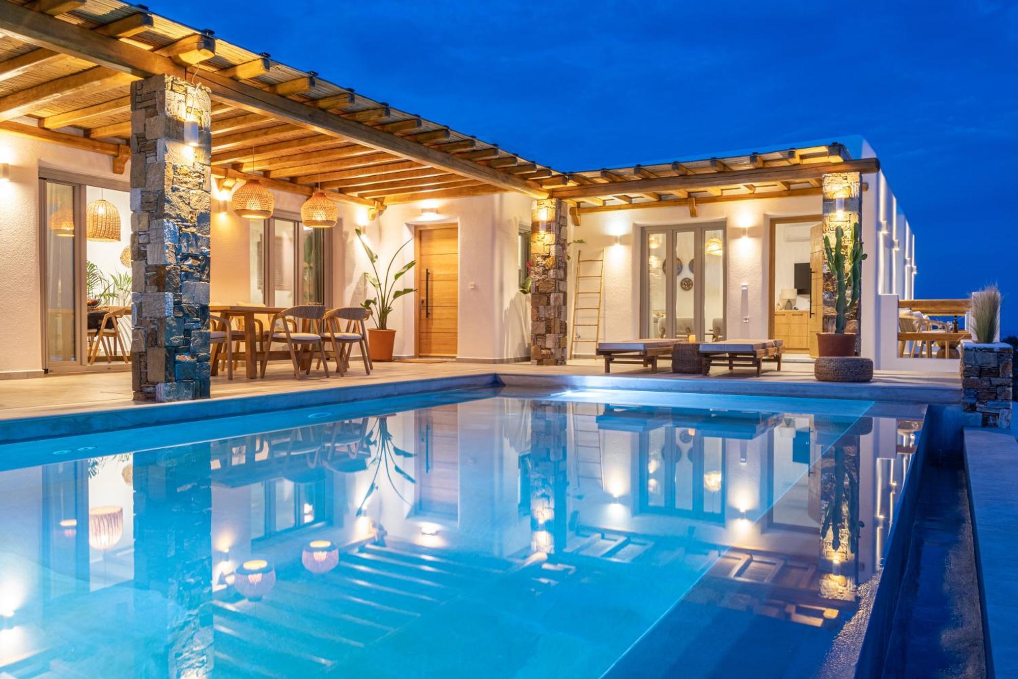 Villa Lefko Megas Gialos - Nites Ngoại thất bức ảnh